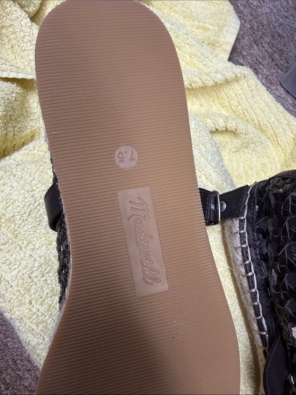Madewell weaved genuine leather espadrilles - Picture 3 of 5
